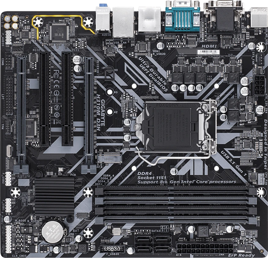 Gigabyte H310M D3H (Rev. 1.0)